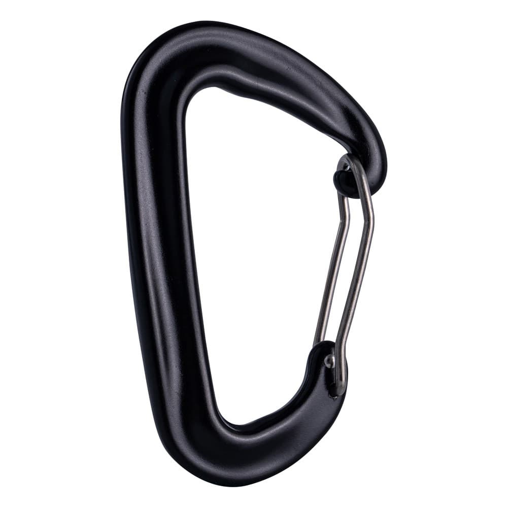 GHIKING, Metal climbing buckle, Carabiner clip, Black, Size L:8.1* W:4.8 Cm