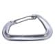 GHIKING, Metal climbing buckle, Carabiner clip, Silver, Size L:8.1* W:4.8 Cm