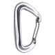 GHIKING, Metal climbing buckle, Carabiner clip, Silver, Size L:8.1* W:4.8 Cm