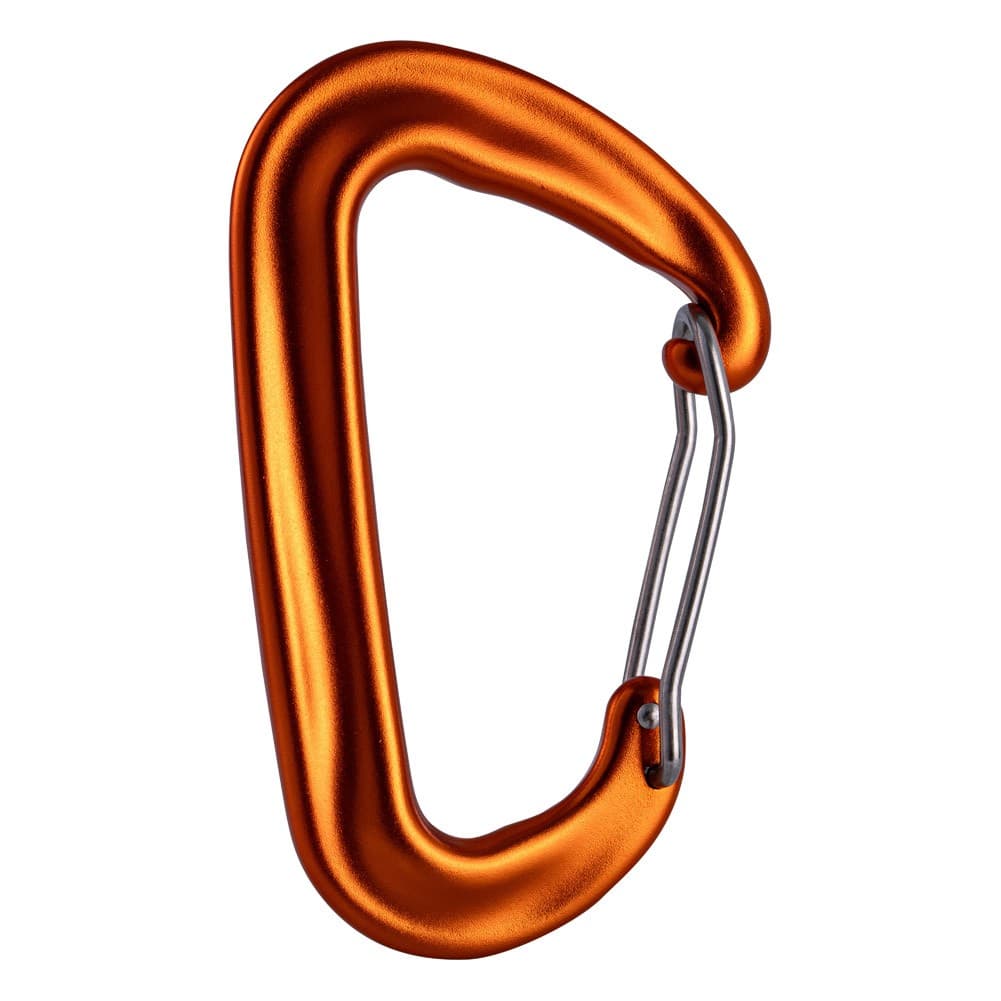 GHIKING, Metal climbing buckle, Carabiner clip, Orang, Size L:8.1* W:4.8 Cm