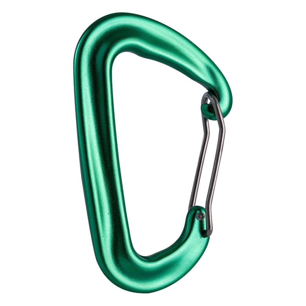 GHIKING, Metal climbing buckle, Carabiner clip, Green, Size L:8.1* W:4.8 Cm