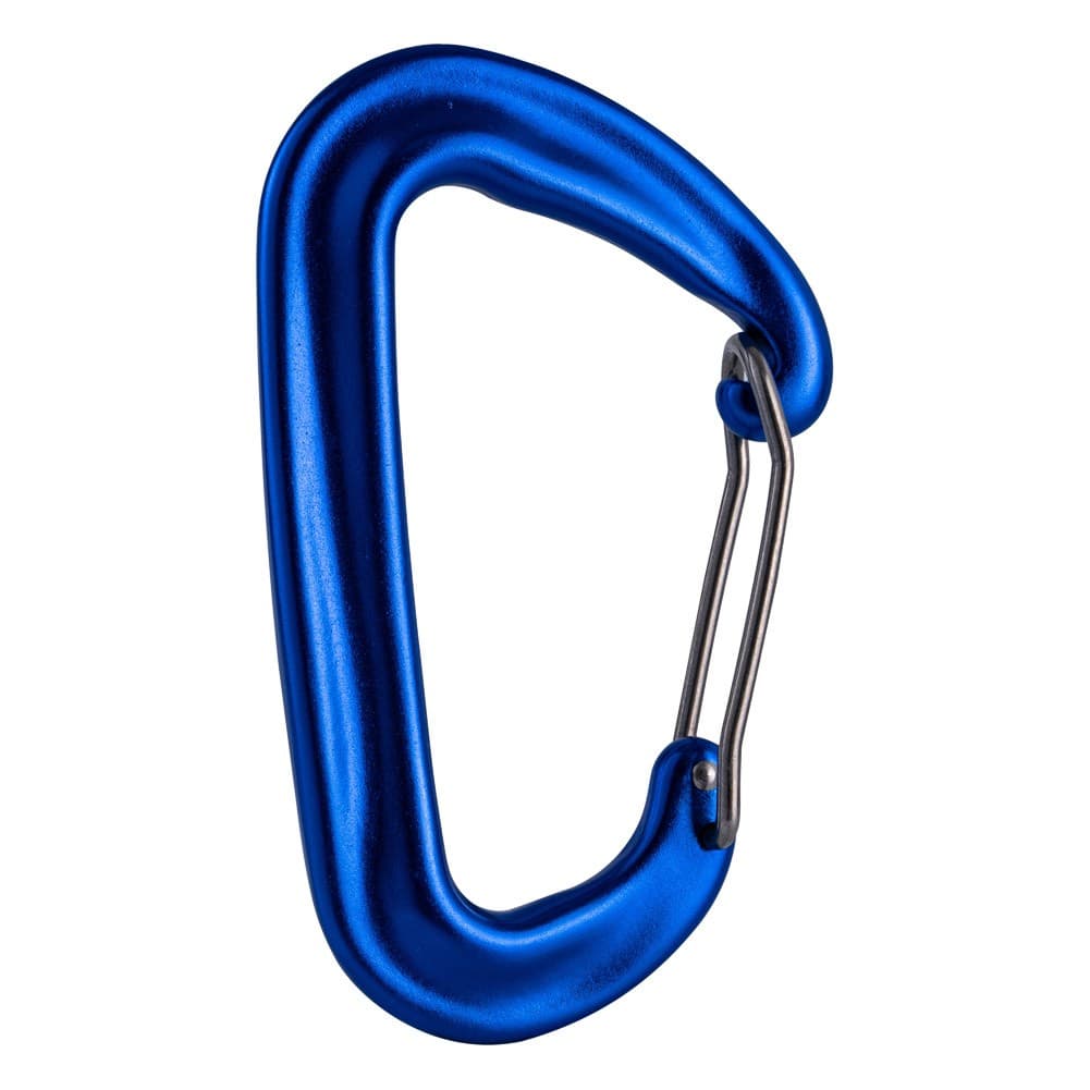 GHIKING, Metal climbing buckle, Carabiner clip, Blue, Size L:8.1* W:4.8 Cm