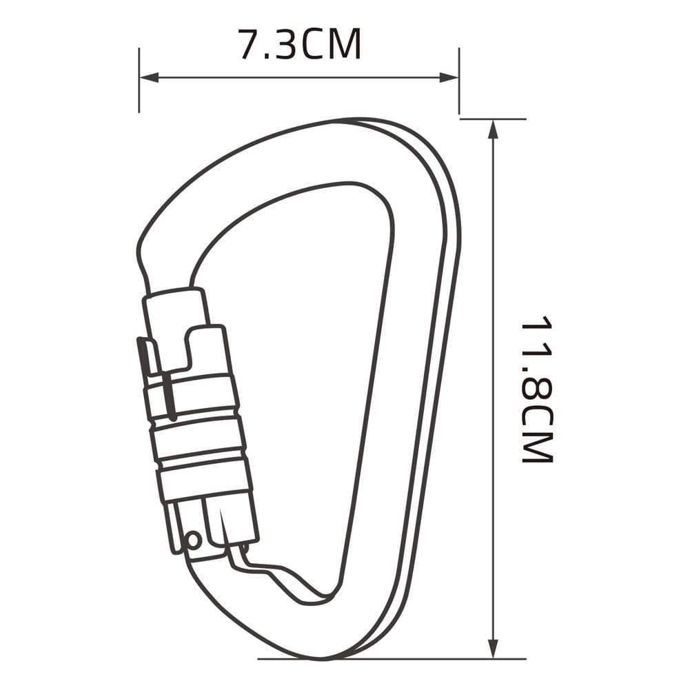 GHIKING, Climbing rope hanger, Climbing hanger, Blue, Size L:11.8* W:7.3 Cm