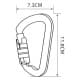 GHIKING, Climbing rope hanger, Climbing hanger, Blue, Size L:11.8* W:7.3 Cm