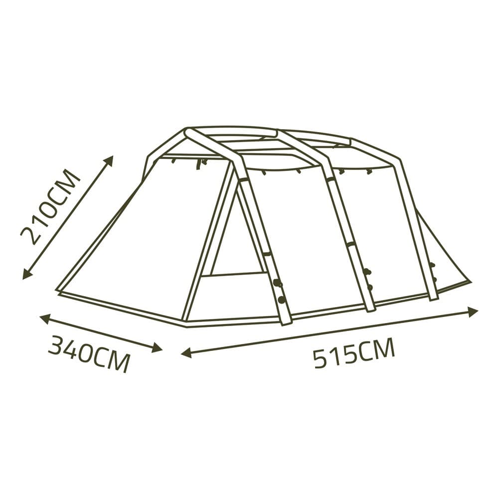 DPT, Inflatable tunnel tent, White, Size515*340*215Cm