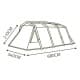 DPT, Inflatable tunnel tent, White, Size680*340*210Cm