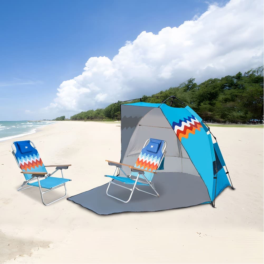 DPT, Beach tent, Canvas tent, Blue, Size L:215* W:215* H115 Cm