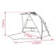 DPT, Beach tent, Canvas tent, Blue, Size L:215* W:215* H115 Cm