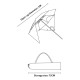 ALSANIDI, Garden and camping umbrella, Portable outdoor umbrella, Beige, Diameter 2 Metre