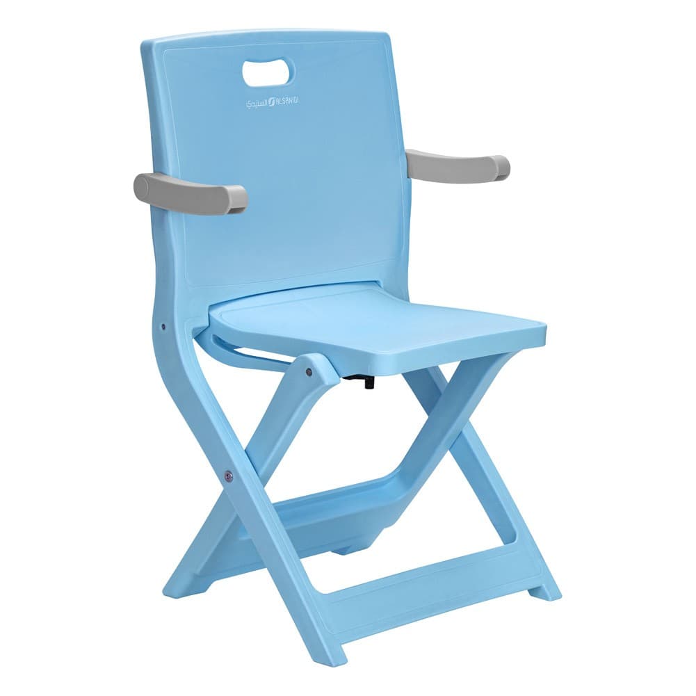 ALSANIDI, Children's chair, Plastic chair, Blue, Size L:42* W:29* H61 Cm