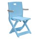 ALSANIDI, Children's chair, Plastic chair, Blue, Size L:42* W:29* H61 Cm