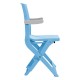 ALSANIDI, Children's chair, Plastic chair, Blue, Size L:42* W:29* H61 Cm