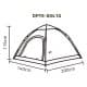 DPT, Camping Tent, Olive , Size200*130*105Cm