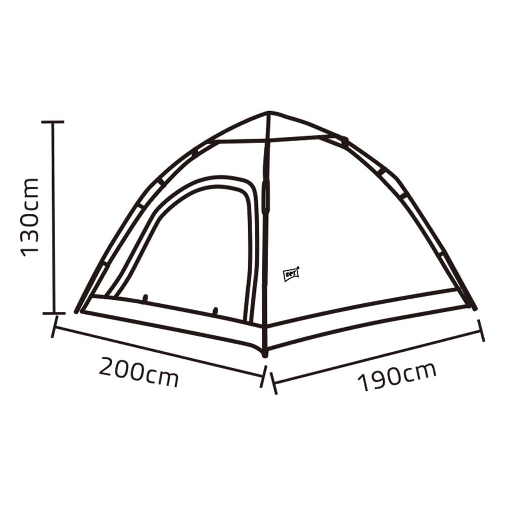 DPT, Camping Tent, Olive , Size200*190*130Cm