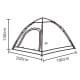 DPT, Camping Tent, Olive , Size200*190*130Cm