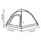 DPT, Camping Tent, Olive , Size 210*210*130 Cm