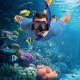 DPT, DPT diving kit, Diving kit, Black*Blue, Size L:16*W:5.5*H:8.5 Cm