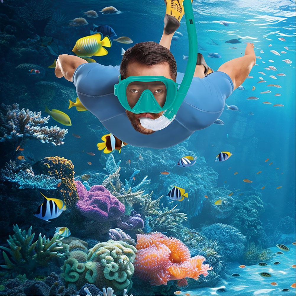 DPT, DPT diving kit, Diving kit, Green, Size L:15.5*W:6*H:9 Cm