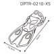 DPT, DPT swimming fins, Fins, Black, Size L:34*W:15.5 Cm