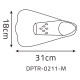 DPT, Swimming fins for children, Fins, Green, Size L:31*W:18 Cm