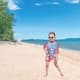 DPT, Swimming vest for children, Swimming jacket, Pink, Size L:44* W:37* H:7Cm