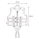 DPT, Swimming vest for children, Swimming jacket, Pink, Size L:44* W:37* H:7Cm