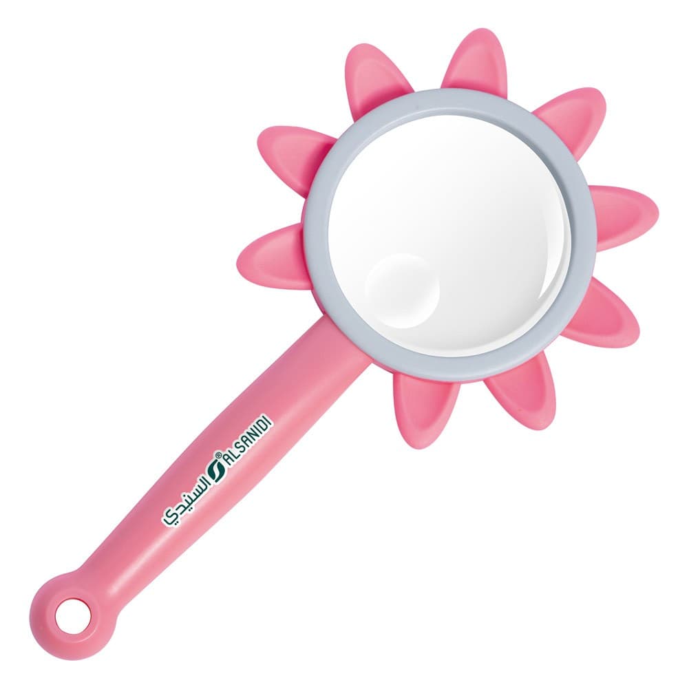 ALSANIDI, magnifying glass, Lens for children, Pink, Size L:23* W:12* H2 Cm