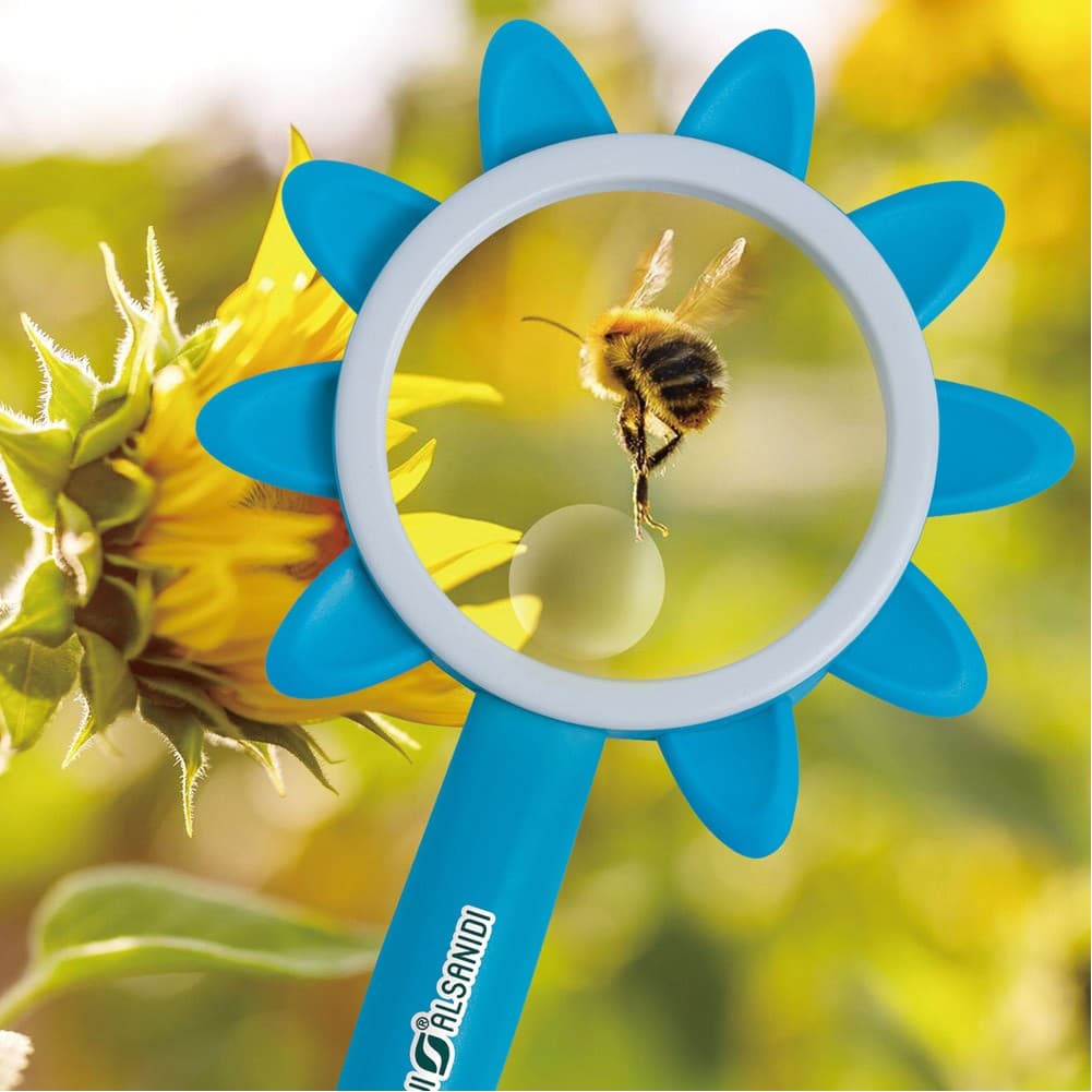 ALSANIDI, magnifying glass, Lens for children, Blue, Size L:23* W:12* H2 Cm