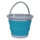 CMP, Foldable Camping platewashing Bucket, Foldable Polypropylene water bucket, Turquoise, capacity5L