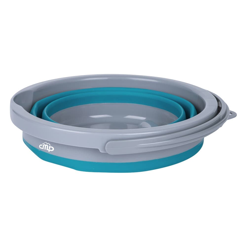 CMP, Foldable Camping platewashing Bucket, Foldable Polypropylene water bucket, Turquoise, capacity5L