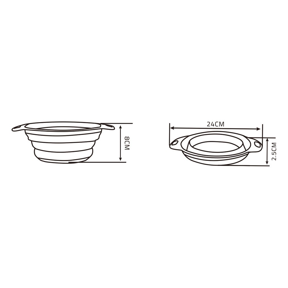 CMP, Silicone bowl, Mustaf bowl, Green, Size L:42*W:19*H8 Cm
