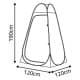 CMP, Bath tent, Polyester tent, Sandy, Size L:120*W:12*H190 Cm