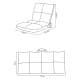CMP, Folding chair, Camping chair, Brown Dark, Size L:111* W:53* H:16Cm