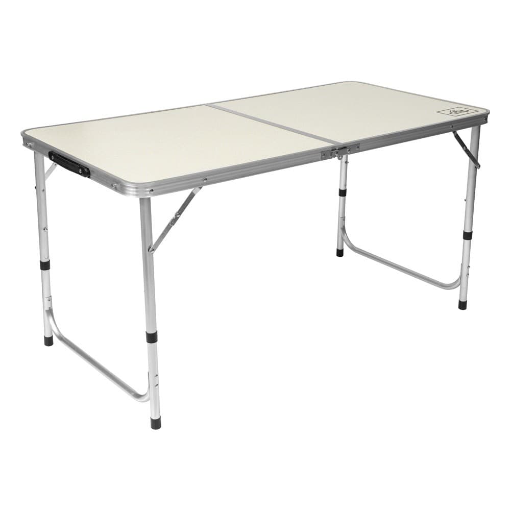 CMP, Adjustable table, Table for picnics and home gardens, Silver, Size L:120* W:60* H55/60/70 Cm