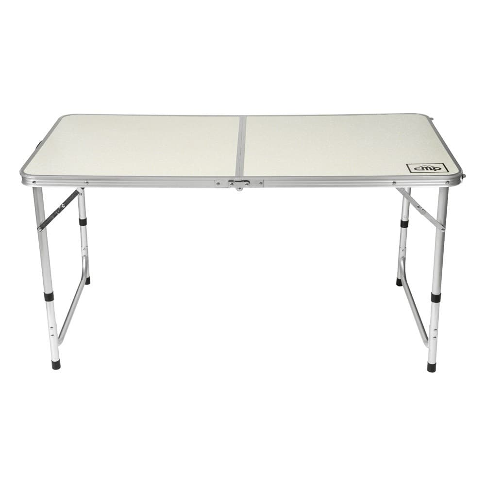 CMP, Adjustable table, Table for picnics and home gardens, Silver, Size L:120* W:60* H55/60/70 Cm
