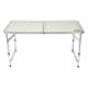 CMP, Adjustable table, Table for picnics and home gardens, Silver, Size L:120* W:60* H55/60/70 Cm