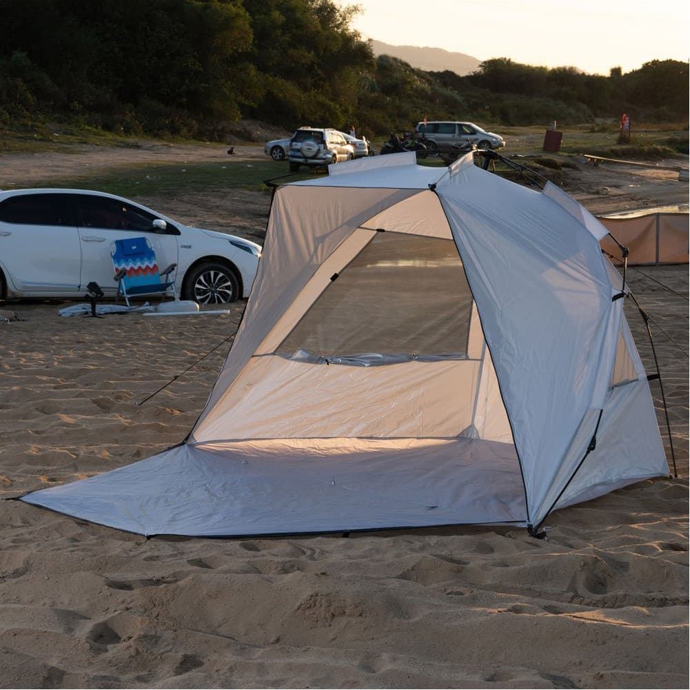DPT, Beach tent, Canvas tent, Gray, Size L:258* W:150* H155 Cm