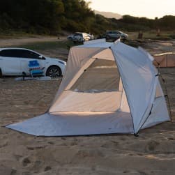 DPT, Beach tent, Canvas tent, Gray, Size L:258* W:150* H155 Cm