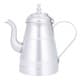 ALSANIDI, Aluminum milk pot or pitcher, Coffee pot, Silver, capacity 1.5 L
