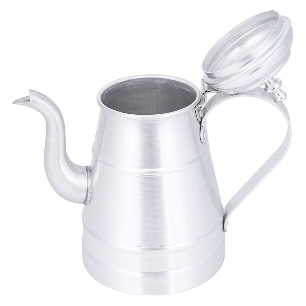 ALSANIDI, Aluminum milk pot or pitcher, Coffee pot, Silver, capacity 1.5 L