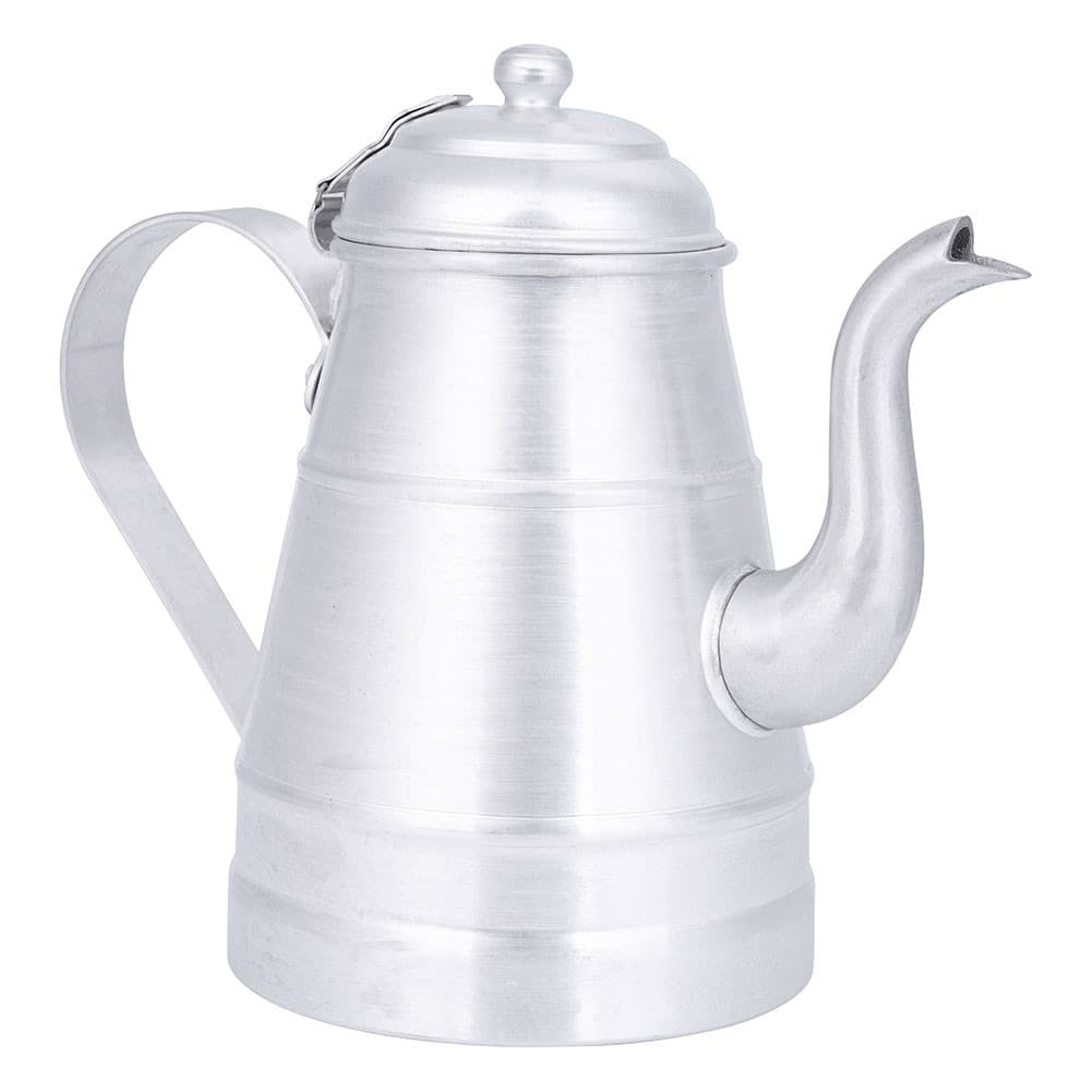 ALSANIDI, Aluminum milk pot or pitcher, Coffee pot, Silver, capacity 1.5 L