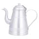 ALSANIDI, Aluminum milk pot or pitcher, Coffee pot, Silver, capacity 1.5 L