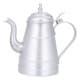 ALSANIDI, Aluminum milk pot or pitcher, Coffee pot, Silver, capacity 1.5 L