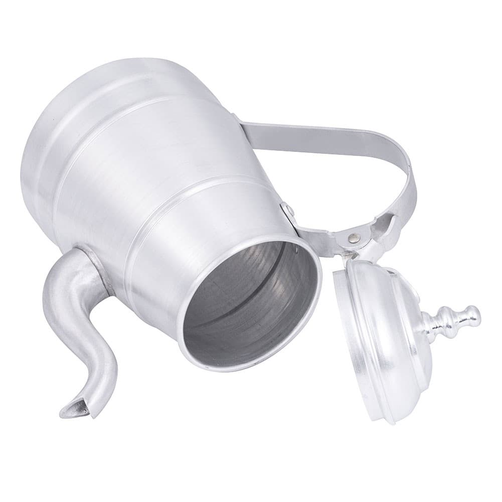 ALSANIDI, Aluminum milk pot or pitcher, Coffee pot, Silver, capacity 1.5 L