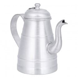 ALSANIDI, Aluminum milk pot or pitcher, Coffee pot, Silver, capacity 0.9 L
