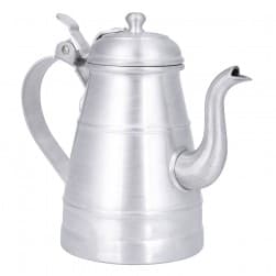 ALSANIDI, Aluminum milk pot or pitcher, Coffee pot, Silver, capacity 0.9 L