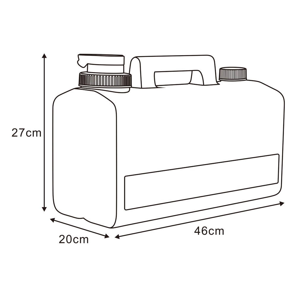 ALSANIDI, A gallon of water, Gallon with faucet, White, capacity 20 L