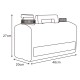 ALSANIDI, A gallon of water, Gallon with faucet, White, capacity 20 L