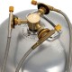 ALSANIDI, Gas stove adapter, Dafur adapter, Gold, Size L:7.7*W:6.8*H:3.2 Cm