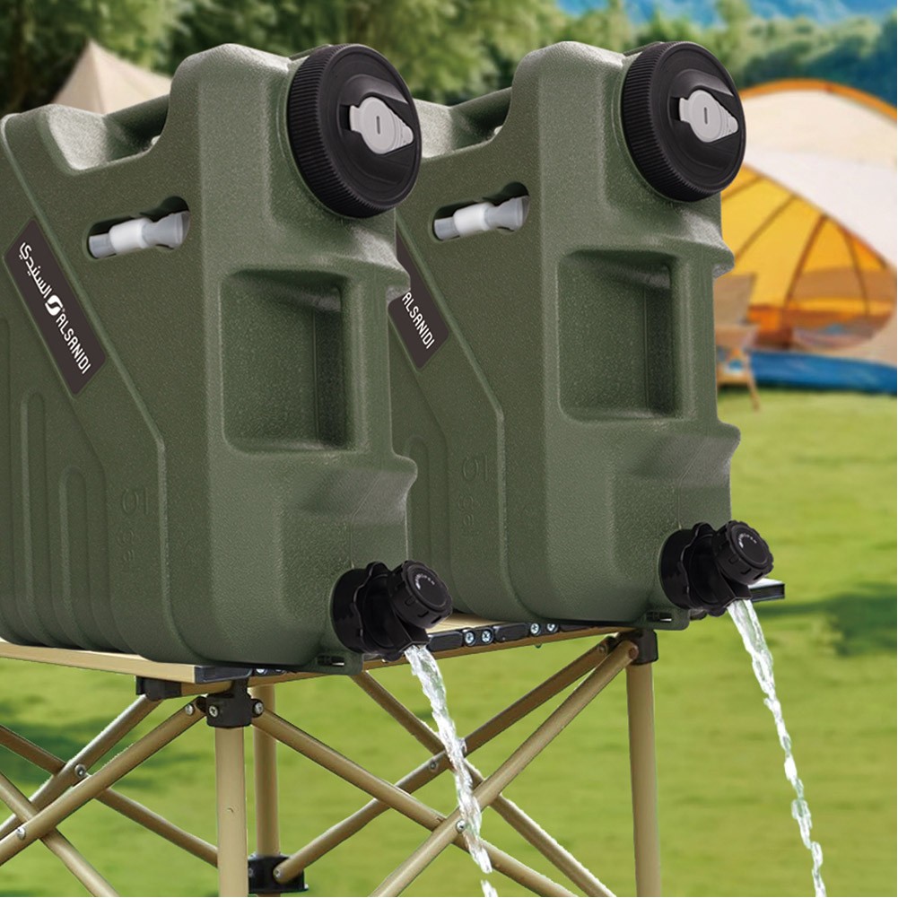 ALSANIDI, A gallon of water, Gallon with faucet, Green, capacity 19 L Size L:42* W:18.5* H:33.5 Cm